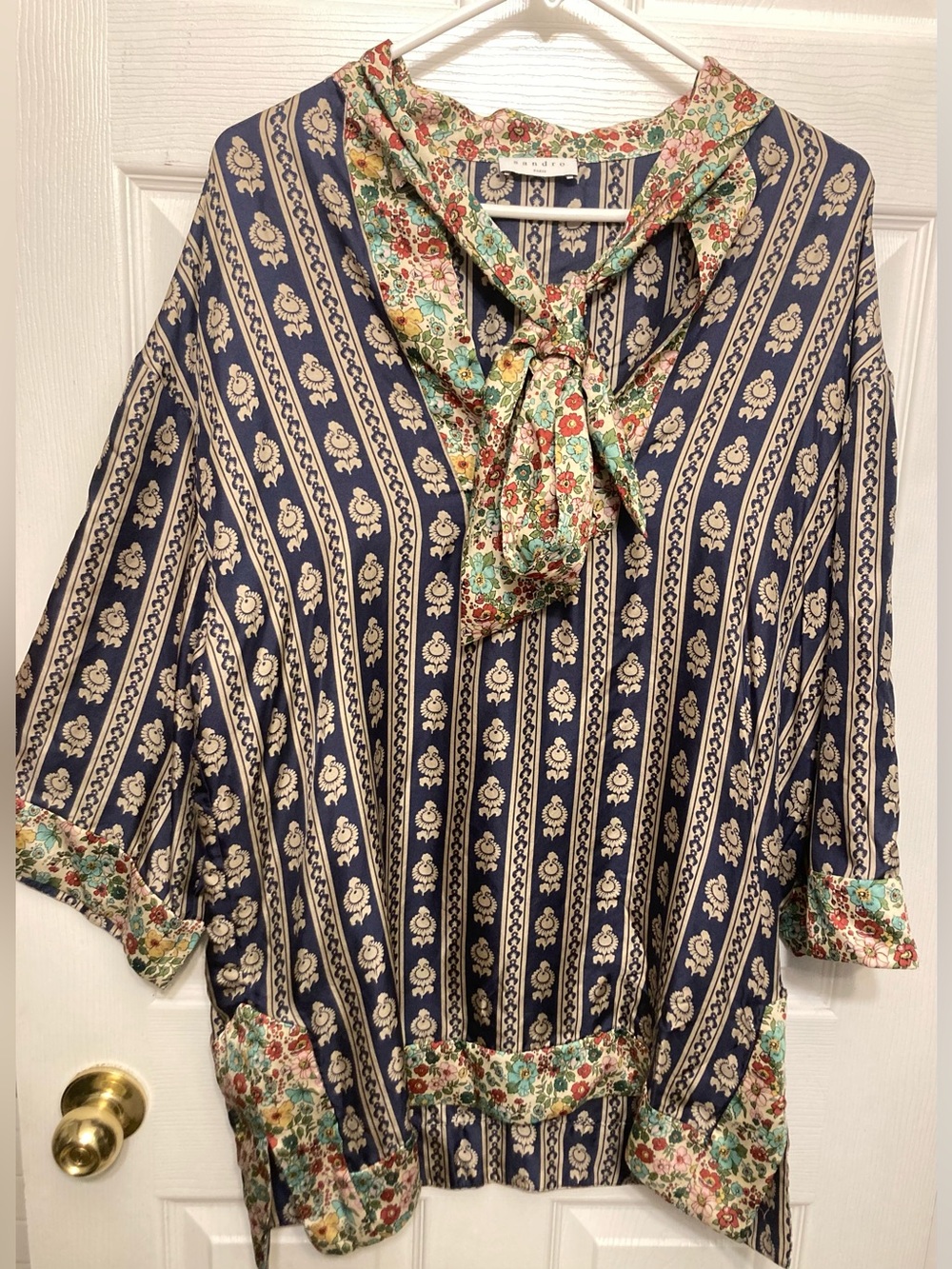 Sandro silk blouse